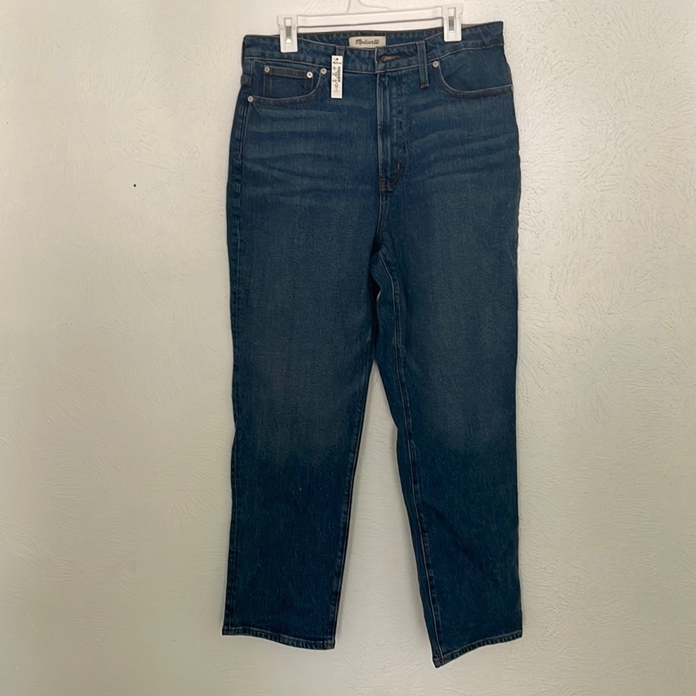 NWT Madewell Curvy Perfect Vintage Straight Leg Jeans, W 31